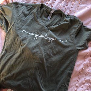 Olive Green Sigma Kappa Shirt